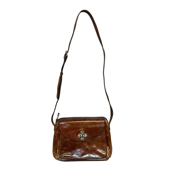 Patricia Nash Salina Crossbody Leather Bag Purse Vintage Distressed Collection - Picture 3 of 16